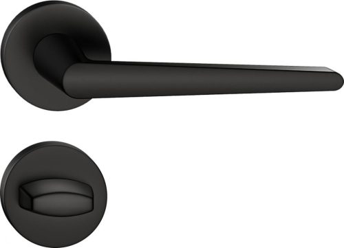 ARROW ajtókilincs kerek R rozettás fekete - CORONA PREMIUM WC