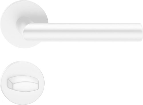 ELLE ajtókilincs kerek rozettás R SLIM vékony fehér - CORONA PREMIUM WC