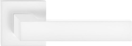 FOCUS ajtókilincs szögletes rozettás Q SLIM vékony fehér - CORONA PREMIUM Csak kilincs felső rozett