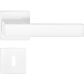   GRAND ajtókilincs szögletes rozettás matt fehér - CORONA PREMIUM BB