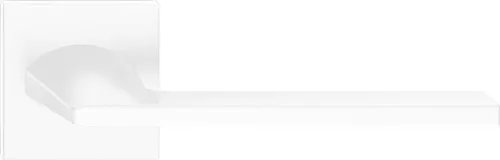 HARMONY ajtókilincs szögletes rozettás Q SLIM fehér - CORONA PREMIUM Csak kilincs felső rozettán