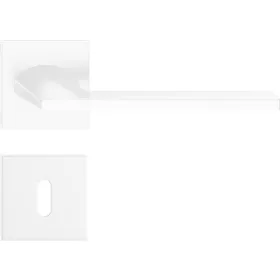   HARMONY ajtókilincs szögletes rozettás Q SLIM fehér - CORONA PREMIUM BB