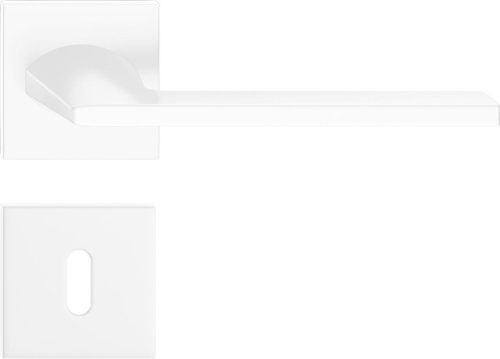 HARMONY ajtókilincs szögletes rozettás Q SLIM fehér - CORONA PREMIUM BB