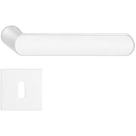   ICONA ajtóajtókilincs szögletes rozettás Q SLIM vékony fehér - CORONA PREMIUM BB