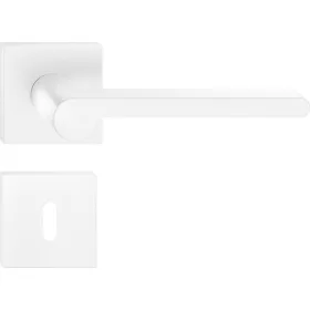   PANDORA ajtóajtókilincs négyzet alakú Q rozettás fehér - CORONA PREMIUM BB