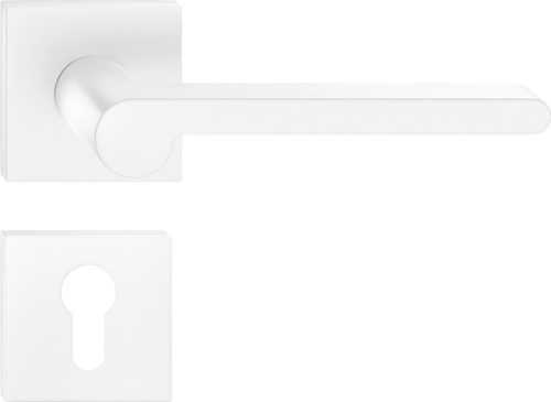 PANDORA ajtóajtókilincs négyzet alakú Q rozettás fehér - CORONA PREMIUM PZ