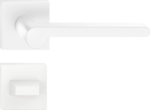 PANDORA ajtóajtókilincs négyzet alakú Q rozettás fehér - CORONA PREMIUM WC