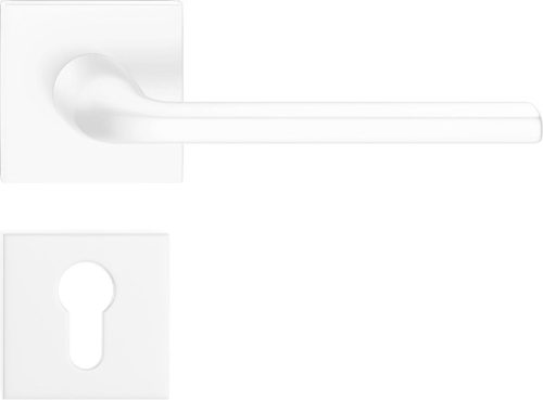 SCANDI ajtóajtókilincs négyzet alakú rozettás Q SLIM vékony fehér - CORONA PREMIUM PZ