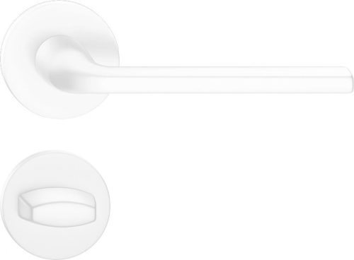 SCANDI ajtókilincs kerek rozettás R SLIM vékony matt fehér - CORONA PREMIUM WC