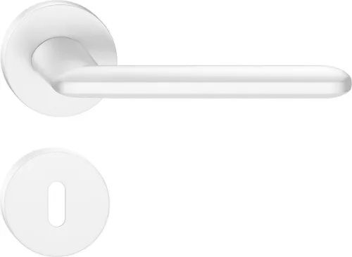 SPARK R ajtókilincs kerek rozettás fehér - CORONA PREMIUM BB