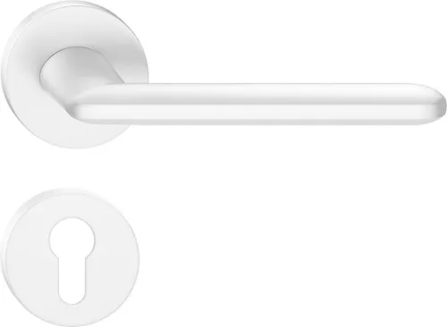 SPARK R ajtókilincs kerek rozettás fehér - CORONA PREMIUM PZ