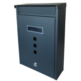   Cutie poștală Venice Antracit Suport pentru cărți de vizită care se poate încuia inserție față-verso