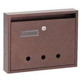   Cutie poștală scară (Rio) 350 mm X 270 mm X 60 mm Deschidere în jos Cărți de vizită Bronz