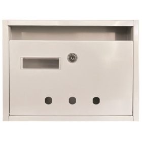   Cutie poștală scară (Rio) 350 mm X 270 mm X 60 mm Carte de vizită cu deschidere în jos Alb