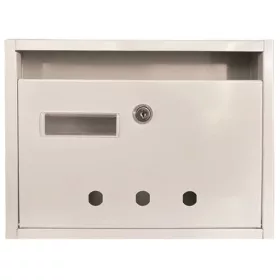   Lépcsőházi Postaláda (Rio) 350Mm X 270Mm X 60Mm  Lefele Nyíló Névjegy Fehér