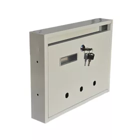   Lépcsőházi Postaláda (Rio)  350Mm X 270Mm X 60Mm  Lefele Nyíló Névjegy Szürke