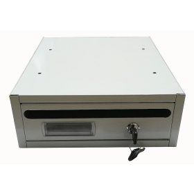 Lépcsőházi Postaláda Fektetett Világosszürke 27X34X10