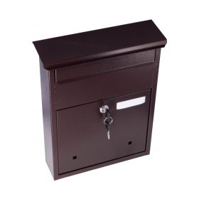   Cutie poștală clasică din bronz antic cu deschidere pe două fețe