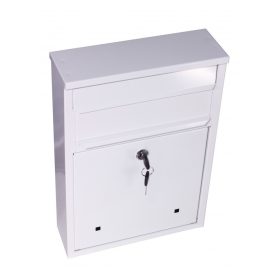 Cub poștal alb cu deschidere pe două fețe