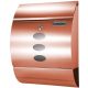 Mailbox bented style ROSE GOLD Stainless Steel Inox with Newspaper Holder  