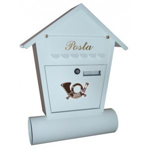 Mailbox Spi 1 White Tent Top Newspaper Rack