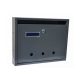Mailbox with downward-opening stairwell with  business card holder ANTHRACITE (350 MM X 270 MM X 60MM)