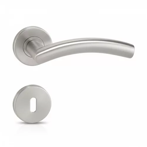 Alex Runden (mit Metallbasis) Edelstahl Inox PZ Zylindrischer Knopf/Knopf