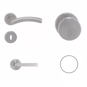 Alex Runden (mit Metallbasis) Edelstahl Inox PZ Knopf/Knopf