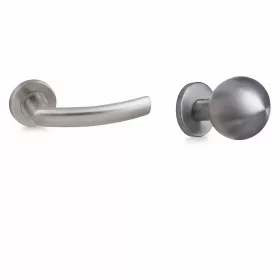   Gina Runden (mit Metallbasis) Edelstahl Inox BB Zylindrischer Knopf/Türknauf