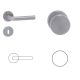 Lisa Stainless steel PZ Button/Handle