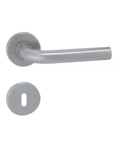 Lisa Din Fix Csapos Körrozettás Rozsdamentes Inox WC Asszimetrikus Gomb/Kilincs