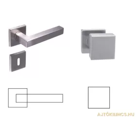   Colombo (Cubik) Quadratischer Edelstahl Inox BB Knopf/Türknauf