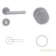 Tímea Stainless steel WC Button/Handle