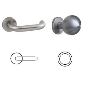   Ubul U förmiger Runder Rosetten Edelstahl Inox PZ Kugelknopf/Knopf