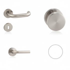   Ubul U förmiger Runder Rosetten Edelstahl Inox PZ Knopf/Knopf