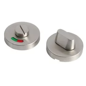   Untere Rosette Edelstahl WCndeckel Runde mit Frei /Besetztanzeige (Anzeige)