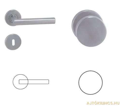 Tímea Stainless steel BB Button/Handle