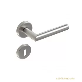   Tímea Runde Rosette Edelstahl Inox PZ (GRundeplatte aus Kunststoff) Zylindrischer Knopf/Türknauf
