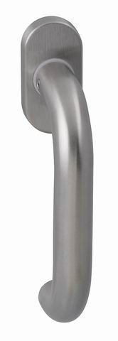 U Shaped Large Window half handle Stainless inox Balcony Handle with positioning mechanics