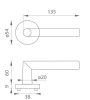 Tímea Din Fixed Pin Runden Edelstahl Inox BB