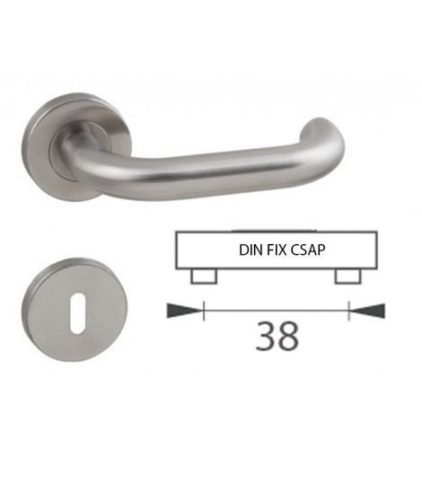 Ubul U förmiger Din Feststift Abgerundetr Edelstahl Inox BB asymmetrischer Knopf/Knopf