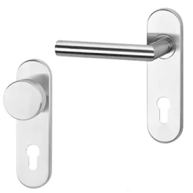   Din 72 PZ Kurzschild U förmiger Knopf/linker Türknauf Edelstahl