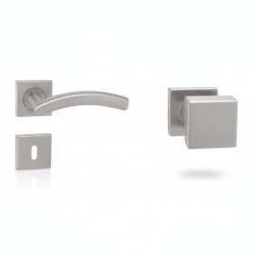   Alex Din Fixed Pin Quadrat Set Edelstahl Inox BB Knopf/Türknauf