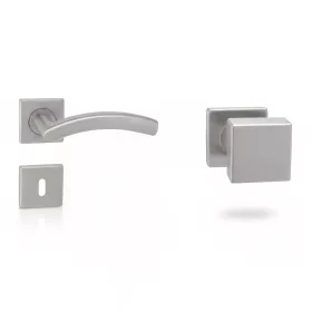   Alex Din Fix Csapos Négyzetrozettás Rozsdamentes Inox PZ  Gomb/Kilincs