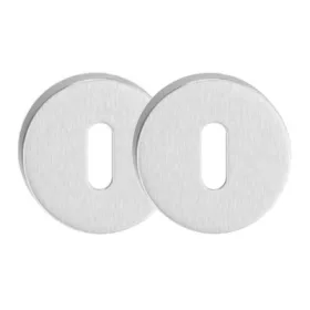   Runde Rosetten Edelstahl Inox BB Schlossabdeckung von unten nach oben