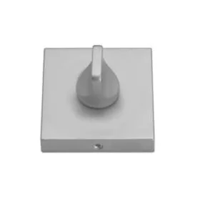   Quadratische Rosette aus rostfreiem Inox WC unten oben Abdeckung