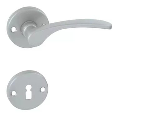 Lana Silver Gray Rosette Door Handle PZ