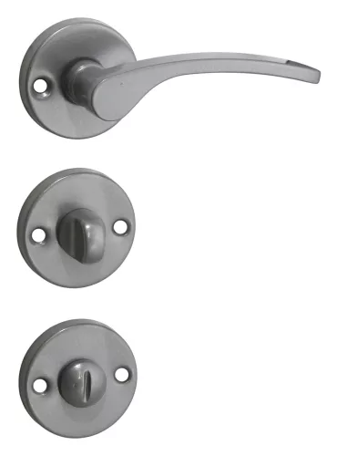 Lana Körrozettás Ezüst Szürke Kilincs WC