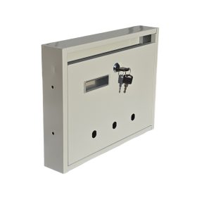   Lépcsőházi Postaláda (Monaco) 310mm X 230mm X 60mm  lefele nyíló Szürke