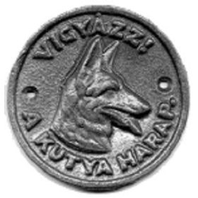 Piktogramm Hundebeißbrett Alu